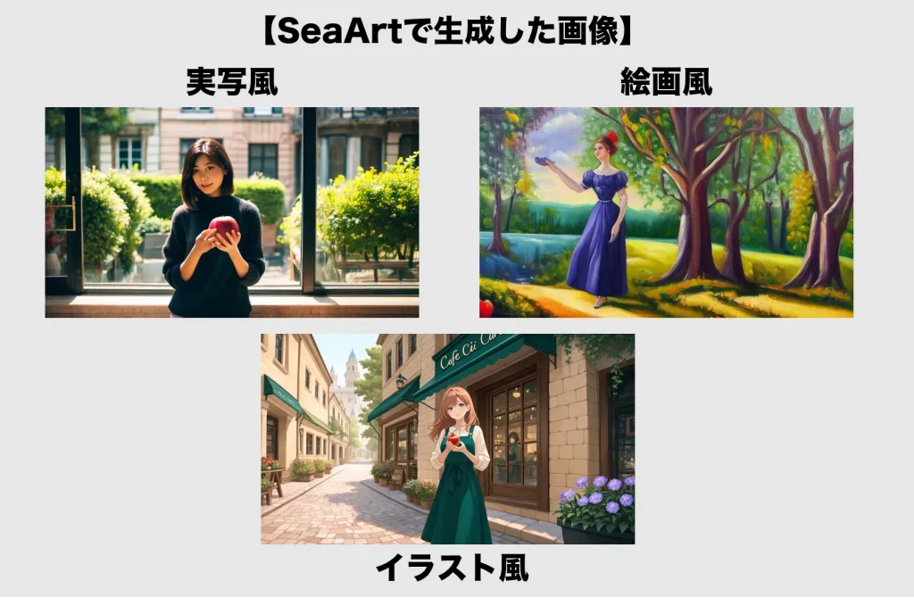 SeaArtで生成した画像