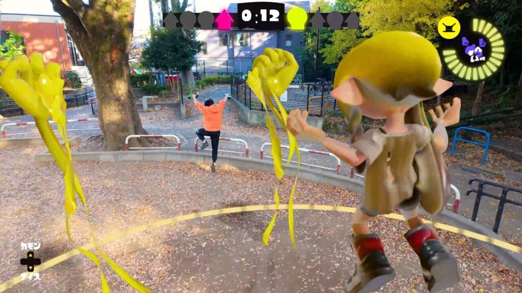 公園でスプラトゥーンをやってみた【CG×実写】